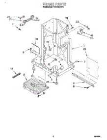 02 - Frame parts for Whirlpool Compactor TC4700XBP0 from AppliancePartsPros.com