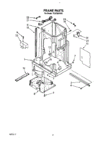 02 - Frame parts for Whirlpool Compactor TC8750XYP2 from AppliancePartsPros.com