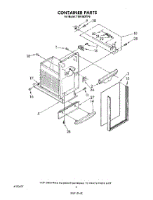 04 - Container parts for Whirlpool Compactor TU4100XTP0 from AppliancePartsPros.com