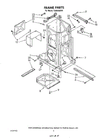 02 - Frame parts for Whirlpool Compactor TU8000XRP1 from AppliancePartsPros.com