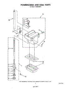 03 - Powerscrew And Ram parts for Whirlpool Compactor TU8000XRP1 from AppliancePartsPros.com