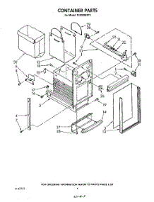 04 - Container parts for Whirlpool Compactor TU8000XRP1 from AppliancePartsPros.com