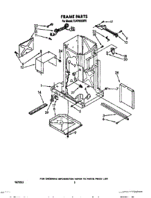02 - Frame parts for Whirlpool Compactor TU4700XXP0 from AppliancePartsPros.com