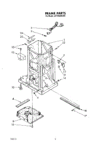 02 - Frame parts for Whirlpool Compactor JJTF8500XLP2 from AppliancePartsPros.com