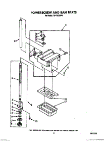 03 - Powerscrew And Ram parts for Whirlpool Compactor TU4700XXP0 from AppliancePartsPros.com