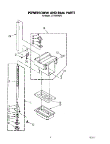 03 - Powerscrew And Ram parts for Whirlpool Compactor JJTF8500XLP2 from AppliancePartsPros.com