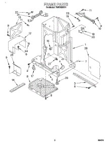 02 - Frame parts for Whirlpool Compactor TU4700XBP0 from AppliancePartsPros.com