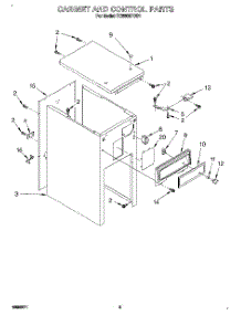 05 - Cabinet And Control parts for Whirlpool Compactor TC800SPDB1 from AppliancePartsPros.com