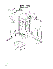 02 - Frame parts for Whirlpool Compactor JJTU4600XTP1 from AppliancePartsPros.com