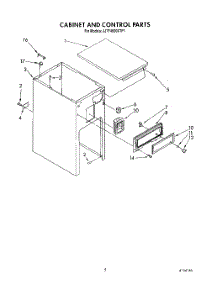 05 - Cabinet And Control parts for Whirlpool Compactor JJTU4600XTP1 from AppliancePartsPros.com