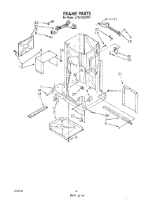 02 - Frame parts for Whirlpool Compactor JJTU4100XTP1 from AppliancePartsPros.com