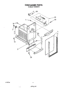 04 - Container parts for Whirlpool Compactor TU4000XRP3 from AppliancePartsPros.com