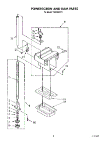 03 - Powerscrew And Ram parts for Whirlpool Compactor TU8100XTP1 from AppliancePartsPros.com