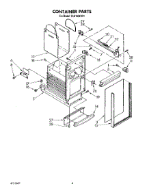 04 - Container parts for Whirlpool Compactor TU8100XTP1 from AppliancePartsPros.com