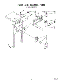 05 - Panel And Control parts for Whirlpool Compactor TU8100XTP1 from AppliancePartsPros.com