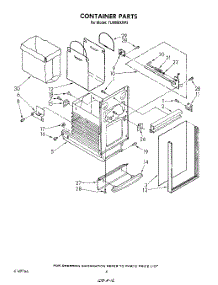 04 - Container parts for Whirlpool Compactor TU8000XRP2 from AppliancePartsPros.com