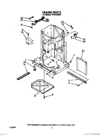 02 - Frame parts for Whirlpool Compactor TF4700XXP0 from AppliancePartsPros.com