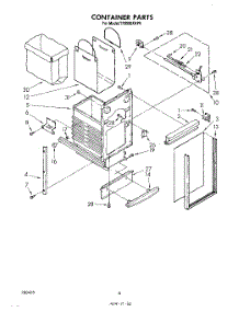 05 - Container parts for Whirlpool Compactor TF8500XRP0 from AppliancePartsPros.com