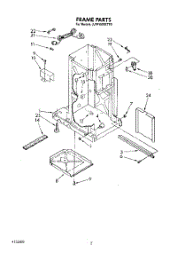 02 - Frame parts for Whirlpool Compactor JJTU4600XTP0 from AppliancePartsPros.com