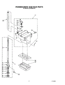 03 - Powerscrew And Ram parts for Whirlpool Compactor JJTU4600XTP0 from AppliancePartsPros.com