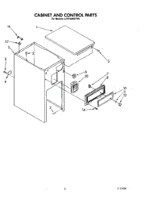 05 - Cabinet And Control parts for Whirlpool Compactor JJTU4600XTP0 from AppliancePartsPros.com