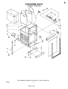 05 - Container parts for Whirlpool Compactor TF8503XLP1 from AppliancePartsPros.com