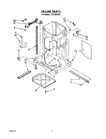 02 - Frame parts for Whirlpool Compactor TC4700XYP2 from AppliancePartsPros.com