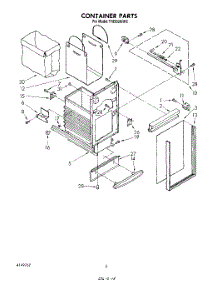 05 - Container parts for Whirlpool Compactor TF8500XRP2 from AppliancePartsPros.com