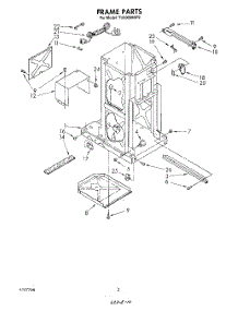 02 - Frame parts for Whirlpool Compactor TU4000XRP2 from AppliancePartsPros.com