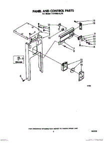 05 - Panel And Control parts for Whirlpool Compactor TU8000XLP0 from AppliancePartsPros.com