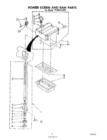 03 - Power Screw And Ram parts for Whirlpool Compactor TF8503XLP0 from AppliancePartsPros.com