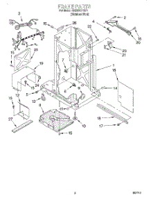 02 - Frame parts for Whirlpool Compactor GX900QPGS1 from AppliancePartsPros.com
