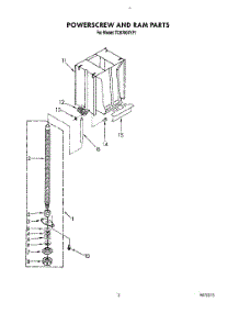 03 - Powerscrew And Ram parts for Whirlpool Compactor TC8700XYP1 from AppliancePartsPros.com