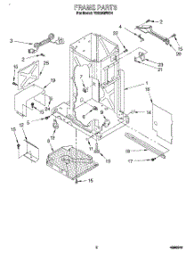 02 - Frame parts for Whirlpool Compactor TU800SPDB1 from AppliancePartsPros.com