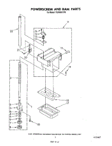 03 - Powerscrew And Ram parts for Whirlpool Compactor TU8100XTP0 from AppliancePartsPros.com