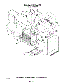 04 - Container parts for Whirlpool Compactor TU8100XTP0 from AppliancePartsPros.com