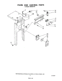 05 - Panel And Control parts for Whirlpool Compactor TU8100XTP0 from AppliancePartsPros.com