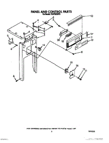 05 - Panel And Control parts for Whirlpool Compactor TU8700XXP0 from AppliancePartsPros.com