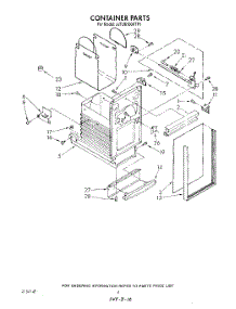 04 - Container parts for Whirlpool Compactor JJTU8100XTP1 from AppliancePartsPros.com