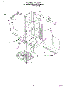 02 - Frame parts for Whirlpool Compactor TC900QPDB1 from AppliancePartsPros.com