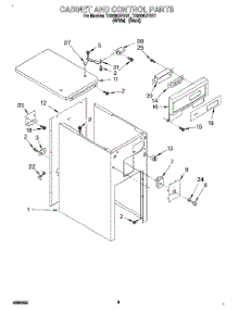 03 - Cabinet And Control parts for Whirlpool Compactor TC900QPDB1 from AppliancePartsPros.com