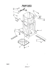 02 - Frame parts for Whirlpool Compactor TF4500XRP0 from AppliancePartsPros.com