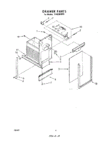 04 - Drawer parts for Whirlpool Compactor TF4500XRP0 from AppliancePartsPros.com