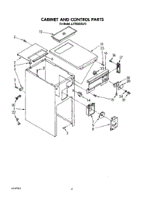 04 - Cabinet And Control parts for Whirlpool Compactor JJTF8500XLP3 from AppliancePartsPros.com