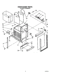 05 - Container parts for Whirlpool Compactor JJTF8500XLP3 from AppliancePartsPros.com