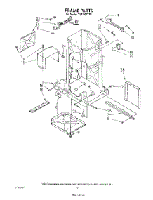 02 - Frame parts for Whirlpool Compactor TU4100XTP2 from AppliancePartsPros.com