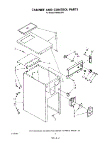 04 - Cabinet And Control parts for Whirlpool Compactor TF8600XTP0 from AppliancePartsPros.com