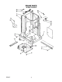 02 - Frame parts for Whirlpool Compactor TC8750XYP3 from AppliancePartsPros.com