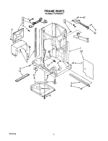 02 - Frame parts for Whirlpool Compactor TU4700XXP1 from AppliancePartsPros.com