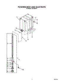 03 - Powerscrew And Ram parts for Whirlpool Compactor TU4700XXP1 from AppliancePartsPros.com